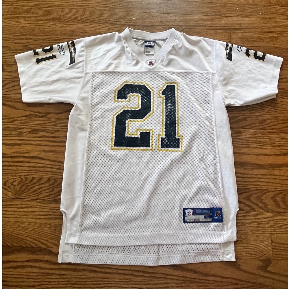 Reebok NFL San Diego Chargers LaDainian Tomlinson 21 Jersey Kids L 14-16 White